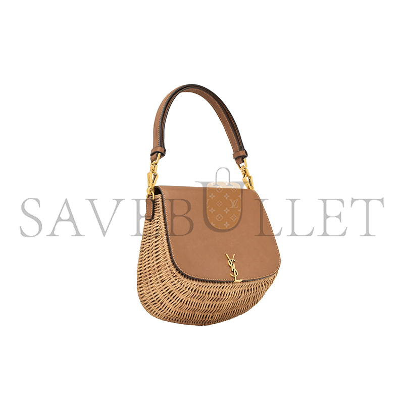 YSL MINI VOLTAIRE TOP HANDLE BAG IN OSIER 838062GF03J2080 (23*21*9cm)